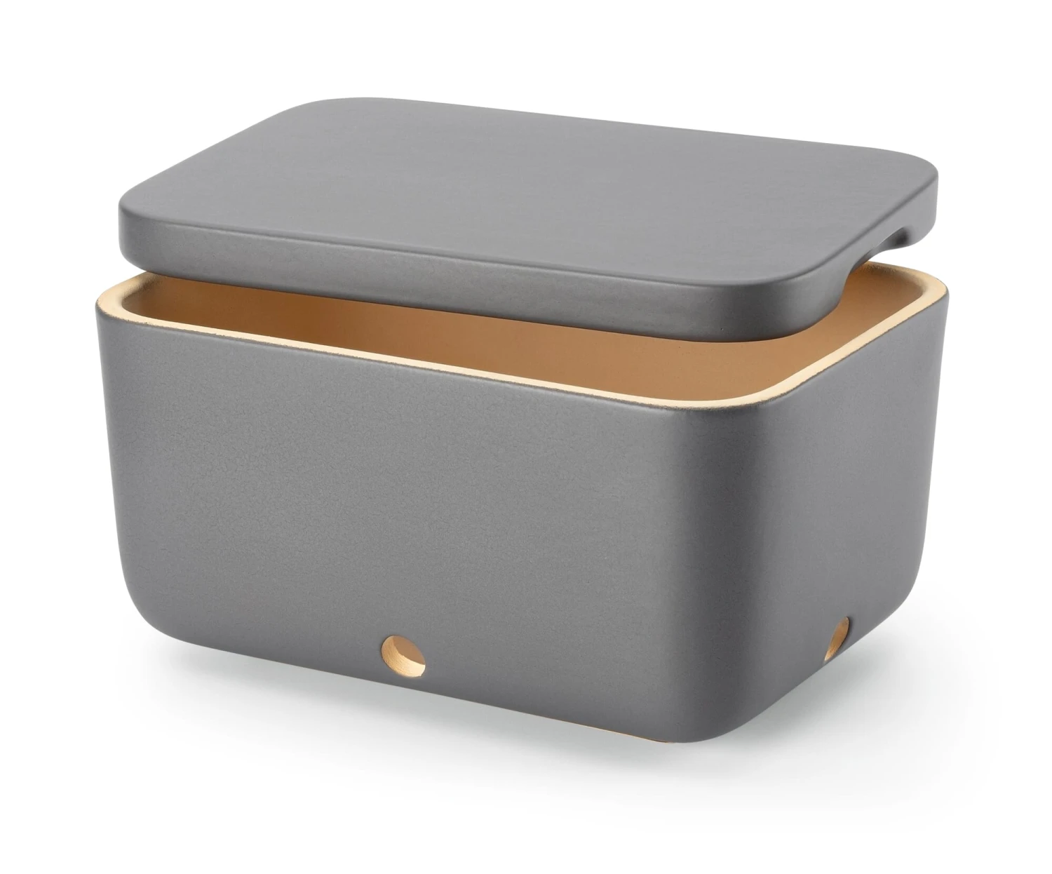 Aardappeldoos Rehau, Mat Grijs, Geglazuurd 2 Aardappeldoos Rehau, Mat Grijs, Geglazuurd - Afbeelding 2