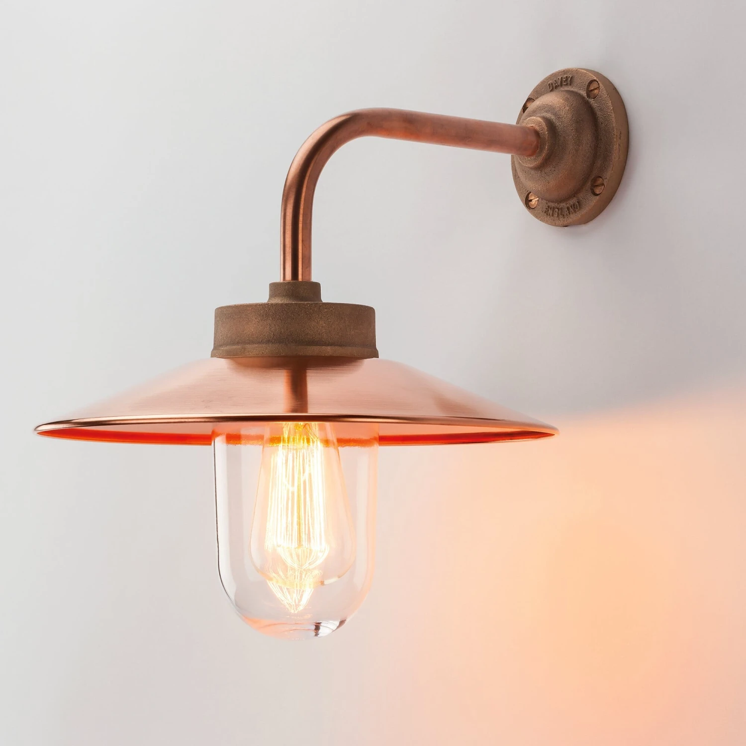 Buitenwandlamp Gegoten Brons En Koper Rechthoekig 2 Buitenwandlamp Gegoten Brons En Koper Rechthoekig - Afbeelding 2