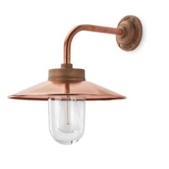 Buitenwandlamp Gegoten Brons En Koper Rechthoekig