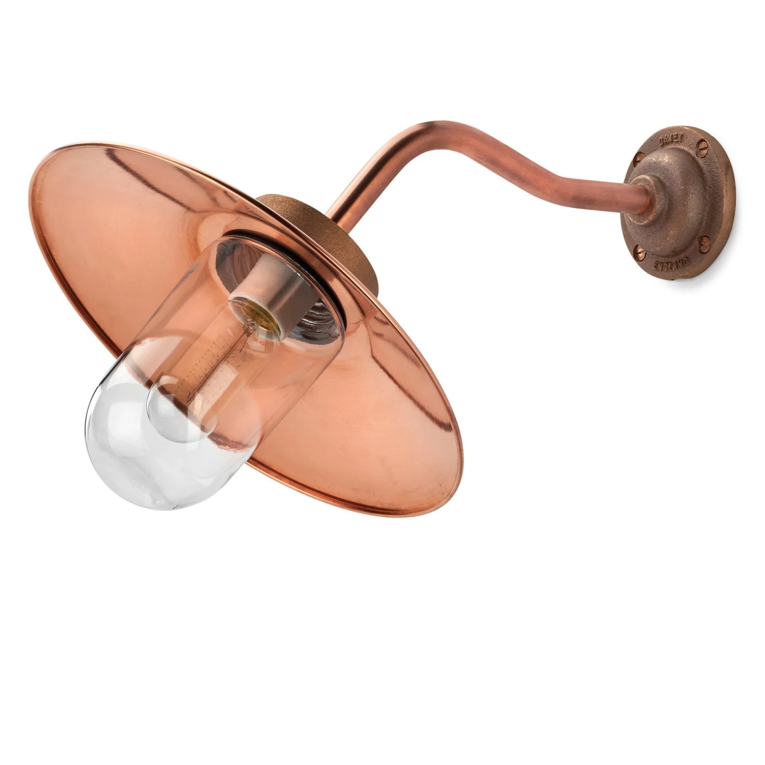 Buitenwandlamp Schuin, Koper 1 Buitenwandlamp Schuin, Koper