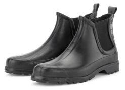 Dames Enkellaars Rubber-rubber, Zwart