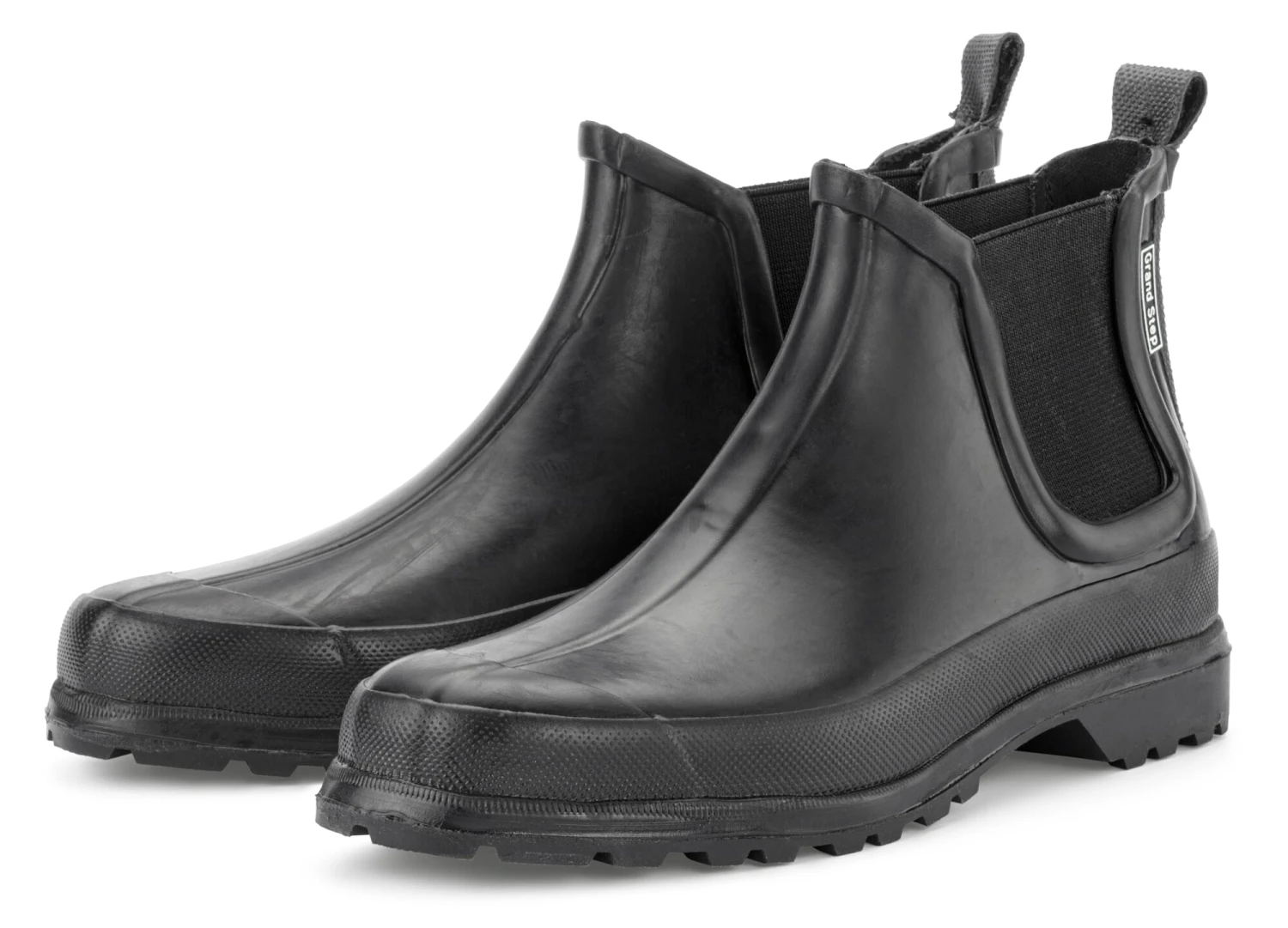 Dames Enkellaars Rubber-rubber, Zwart 1 Dames Enkellaars Rubber-rubber, Zwart