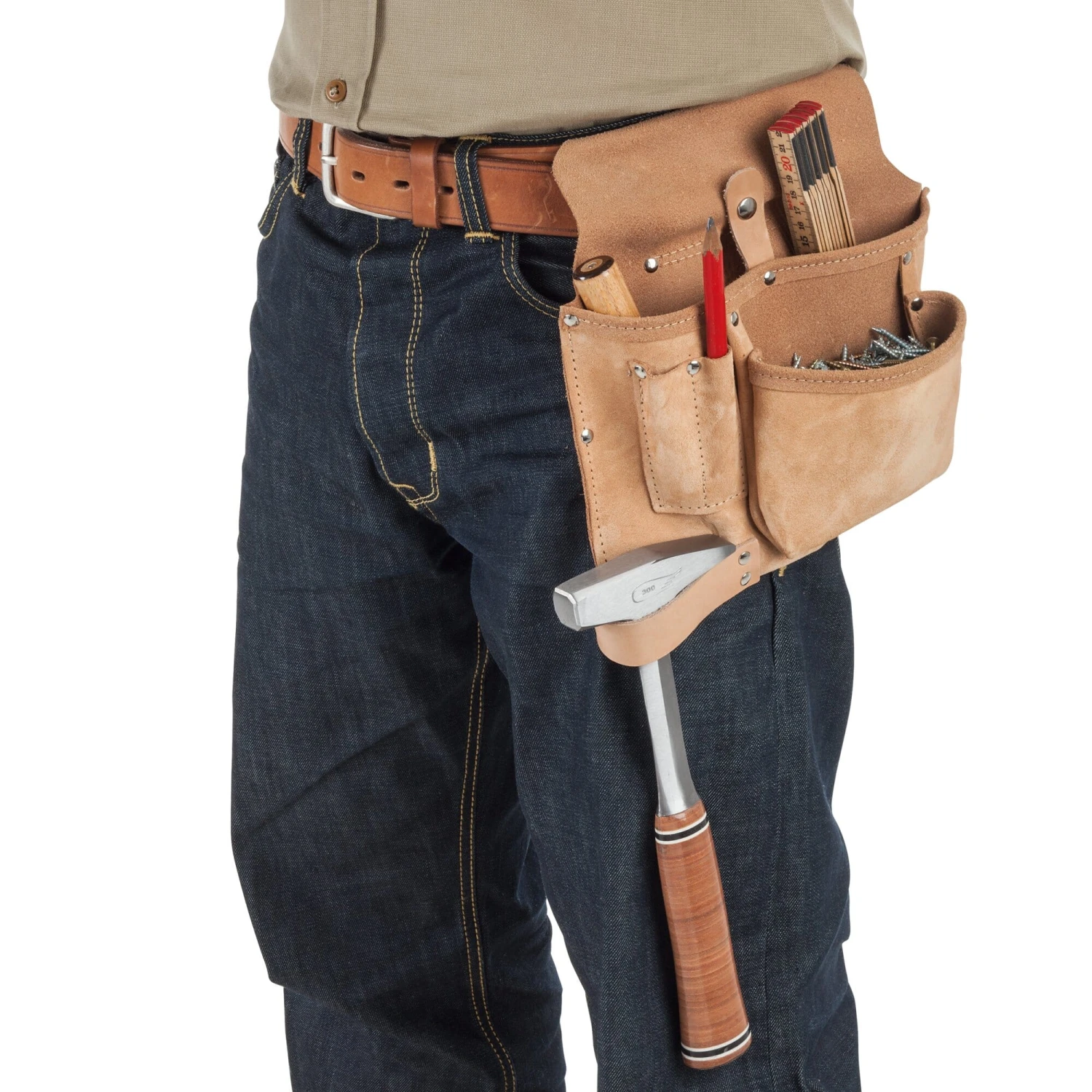 Dux Gereedschapsriemtas Rundleer 3 Dux Gereedschapsriemtas Rundleer - Afbeelding 3