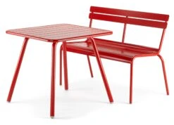 Fermob Kleine Tuinbank Aluminium, Rood -Tuini Winkel fermob kleine tuinbank aluminium 3