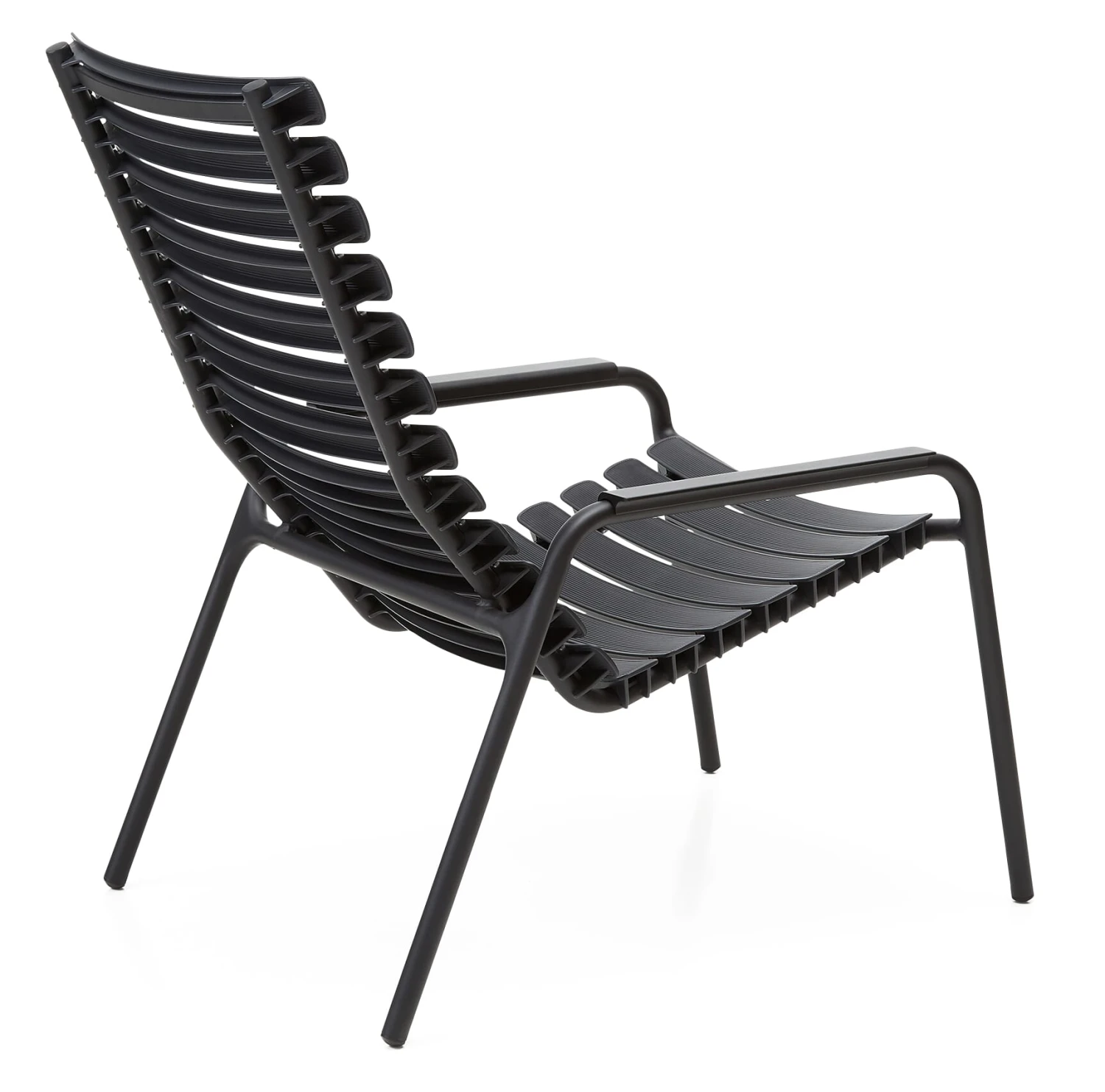 Lounge Chair Re-Clips, Zwart 2 Lounge Chair Re-Clips, Zwart - Afbeelding 2