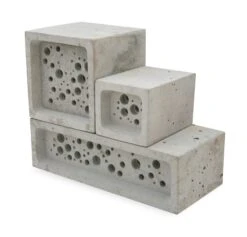 Nesthulp Groot Bijenblok, Lichtgrijs 23 Nesthulp Groot Bijenblok, Lichtgrijs -Tuini Winkel nesthulp groot bijenblok 10