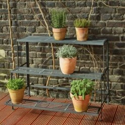 Opvouwbare Bloemenbank Staal 12 Opvouwbare Bloemenbank Staal -Tuini Winkel opvouwbare bloemenbank staal 5