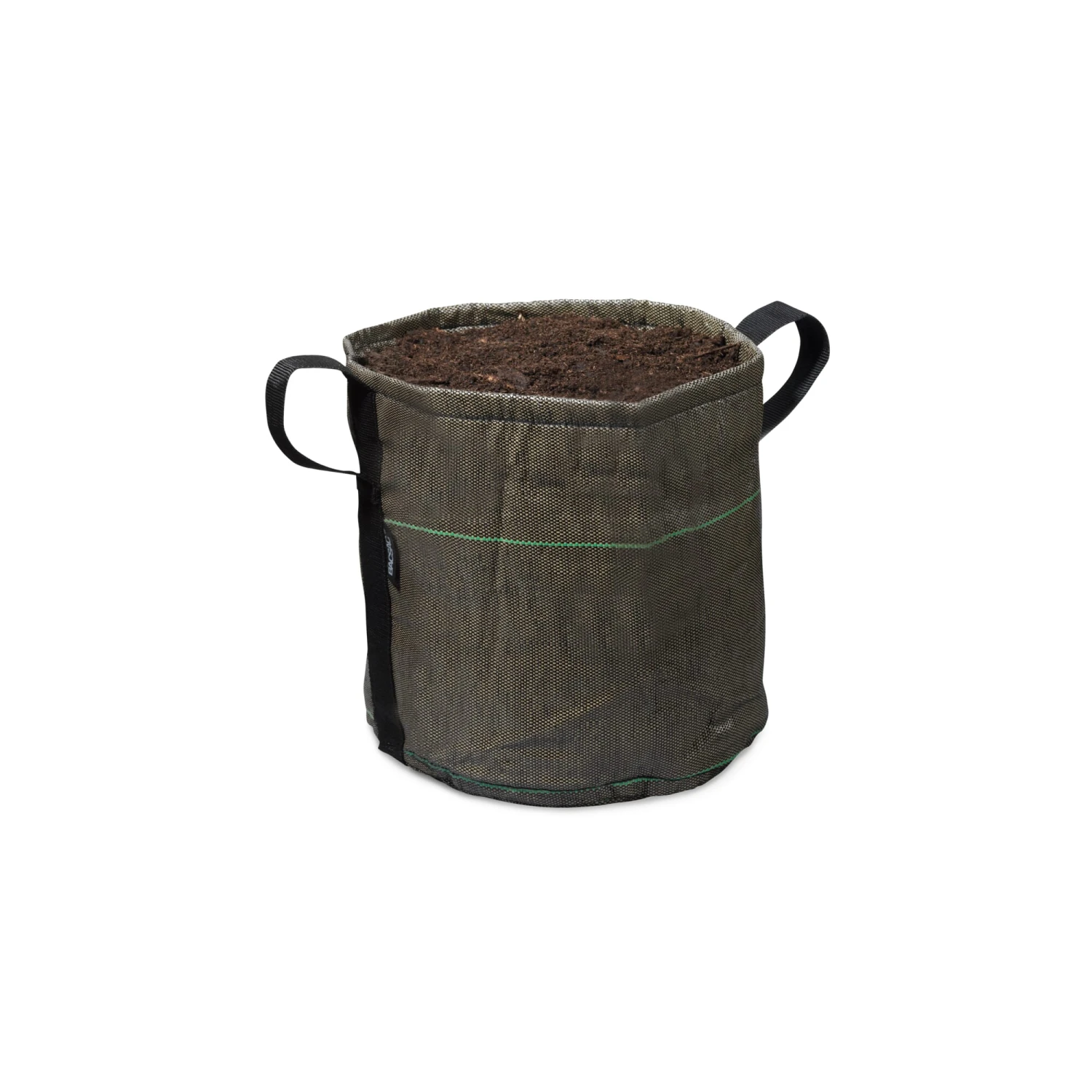 Plantenbak Bacsac - Container Cilindrisch, 10 Liter, Groen/Braun 1 Plantenbak Bacsac - Container Cilindrisch, 10 Liter, Groen/Braun
