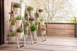 Plantenladder Voor Binnen En Buiten, Grijs -Tuini Winkel plantenladder binnen buiten 6