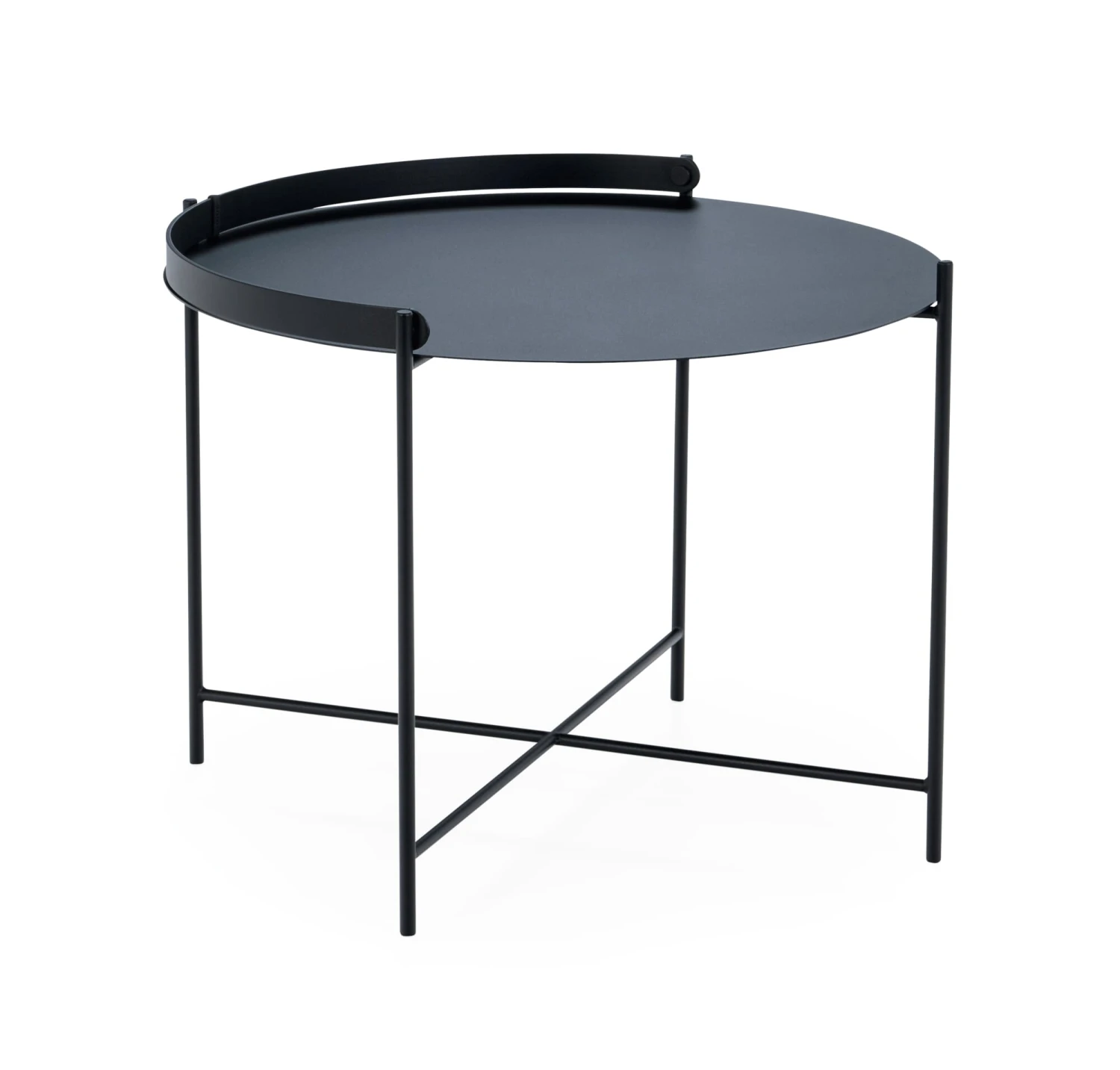 Rand Bijzettafel, Middel, Zwart/Zwart 1 Rand Bijzettafel, Middel, Zwart/Zwart