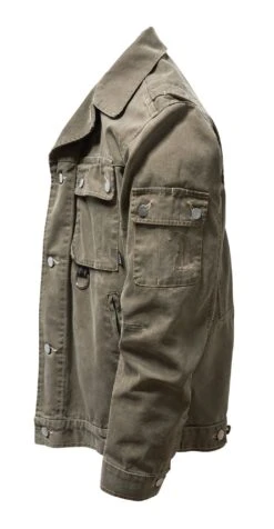 Rofa Heren Werkjas Katoen Canvas, Olive 7 Rofa Heren Werkjas Katoen Canvas, Olive -Tuini Winkel rofa heren werkjas katoen canvas 2