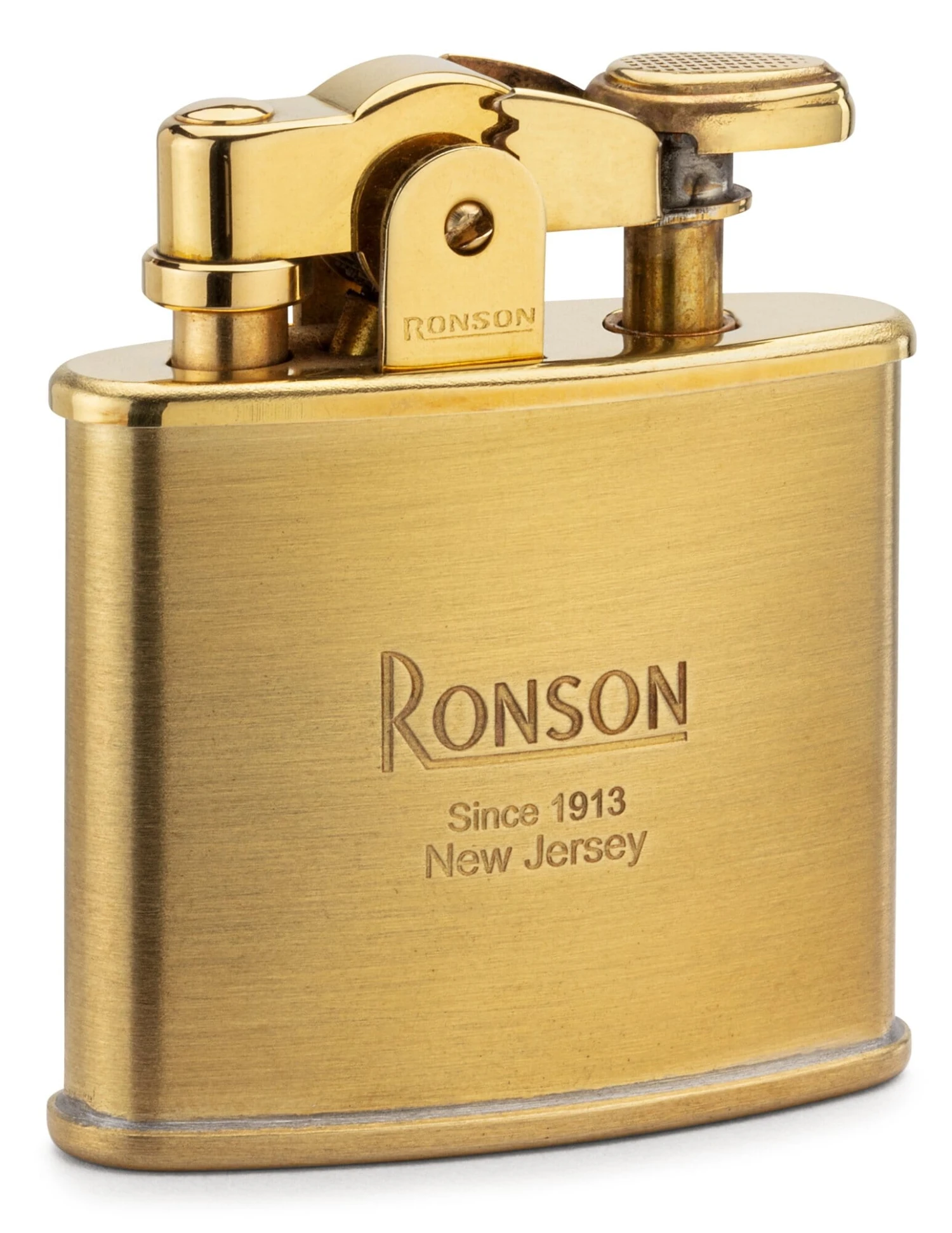 Ronson Benzine Aansteker Messing 1 Ronson Benzine Aansteker Messing
