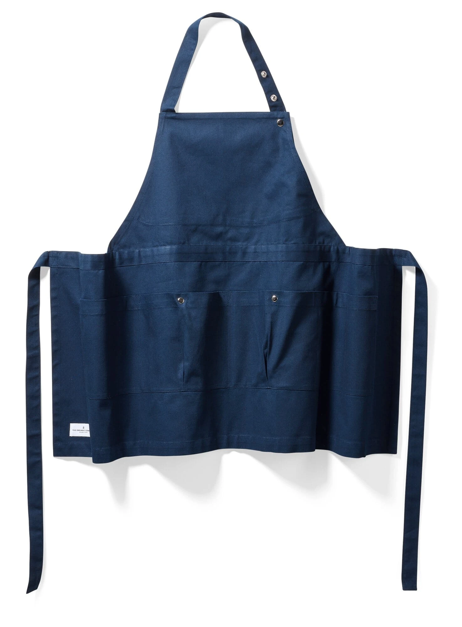The Organic Company Schort Met Zakken, Blauw 1 The Organic Company Schort Met Zakken, Blauw