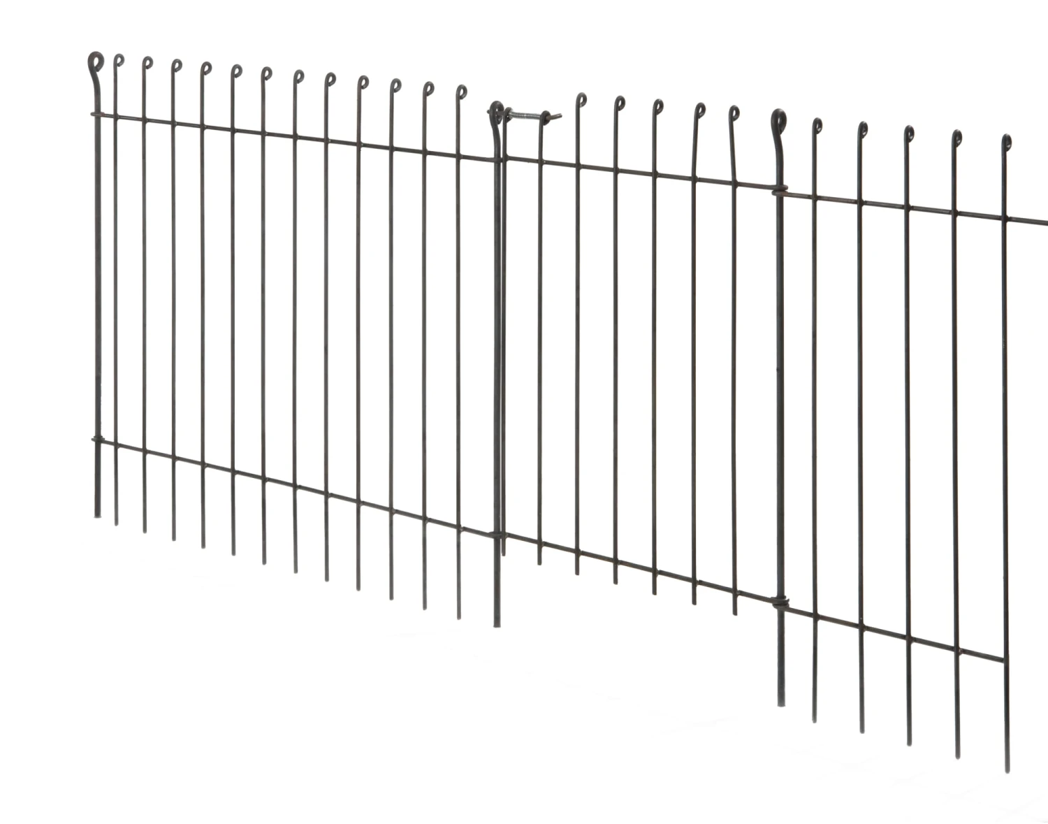 Stalen Hekwerk Segmenten, Onbehandeld 6 Stalen Hekwerk Segmenten, Onbehandeld - Afbeelding 6