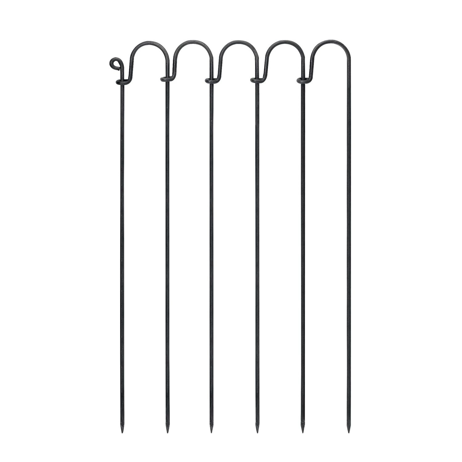 Stalen Staafhek 1 M, Onbehandeld 1 Stalen Staafhek 1 M, Onbehandeld