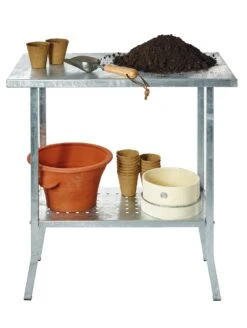 Tuinwerktafel Staal Gegalvaniseerd -Tuini Winkel tuinwerktafel staal gegalvaniseerd 3