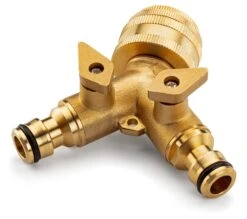 Tweewegklep Messing