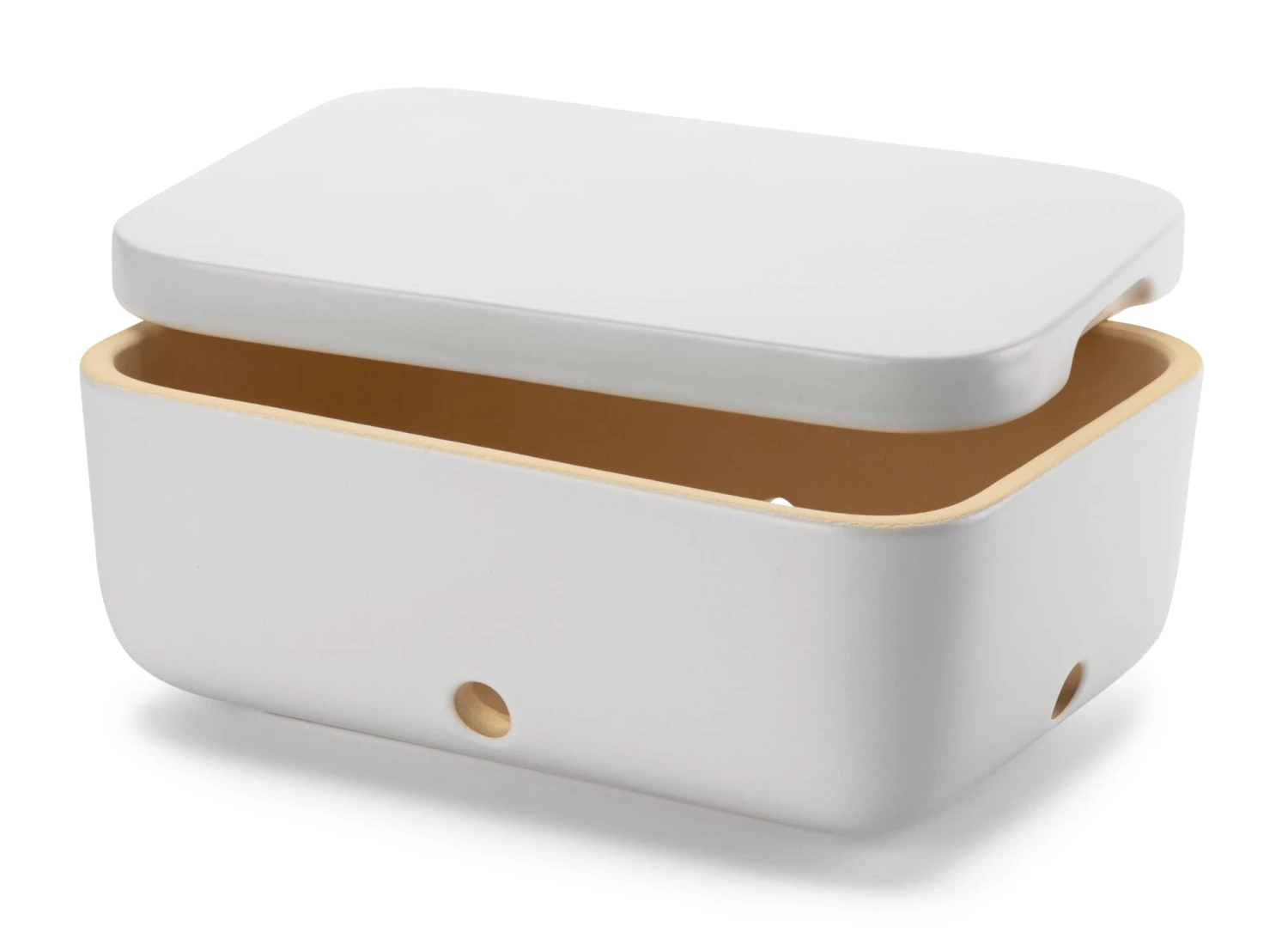 Uiendoos Rehau, Mat Wit, Geglazuurd 2 Uiendoos Rehau, Mat Wit, Geglazuurd - Afbeelding 2