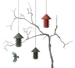 Vogelvoederhuisje Vogelsilo, Groen -Tuini Winkel vogelvoederhuisje vogelsilo 3