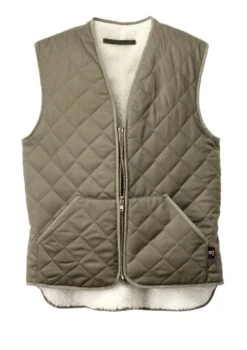 Werkgilet Wollen Voering, Olive