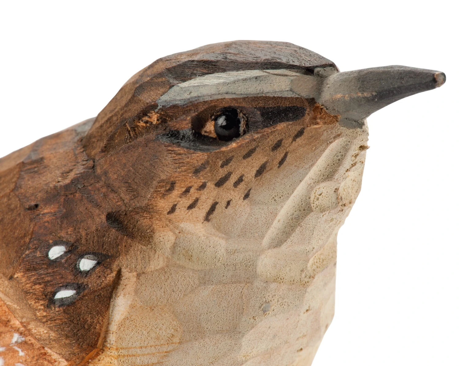 Winterkoning Lindehout Handgesneden 2 Winterkoning Lindehout Handgesneden - Afbeelding 2